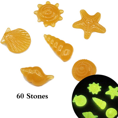 60pcsBag DIY Home Decor Luminous Sea Conch Shell Starfish Glow in Dark Colorful Pebbles Rocks Stone for Aquarium Fish Tank
60pcsBag DIY Home Decor Luminous Sea Conch Shell Starfish Glow in Dark Colorful Pebbles Rocks Stone for Aquarium Fish Tank