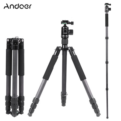 Andoer Foldable Portable Carbon Fiber Tripod 15KG Maximum Loading Unipod Monopod with 36mm Ball Head 28mm Max Tube Diameter for Ca
Andoer Foldable Portable Carbon Fiber Tripod 15KG Maximum Loading Unipod Monopod with 36mm Ball Head 28mm Max Tube Diameter for Ca