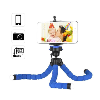 Mini Flexible Sponge Octopus Tripod Stand Holder with Smartphone Clip 14 Inch Screw 360° Rotating Ballhead for iPhone Huawei Sams
Mini Flexible Sponge Octopus Tripod Stand Holder with Smartphone Clip 14 Inch Screw 360° Rotating Ballhead for iPhone Huawei Sams