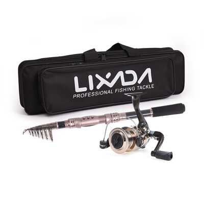 Lixada Telescopic Fishing Rod&Reel Combo Full Kit Carbon Fiber Fishing Rod Pole Spinning Fishing Reel Fishing Tackle Carri
Lixada Telescopic Fishing Rod&Reel Combo Full Kit Carbon Fiber Fishing Rod Pole Spinning Fishing Reel Fishing Tackle Carri