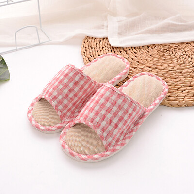 Yule couple home indoor light portable simple wooden floor linen slippers female models YT2529 red 3839
Yule couple home indoor light portable simple wooden floor linen slippers female models YT2529 red 3839
