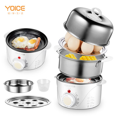 Yoice stainless steel egg cooker steamed egg double automatic cut off mini steamed egg machine steamed egg can be fried egg Y-ZDQ1
Yoice stainless steel egg cooker steamed egg double automatic cut off mini steamed egg machine steamed egg can be fried egg Y-ZDQ1