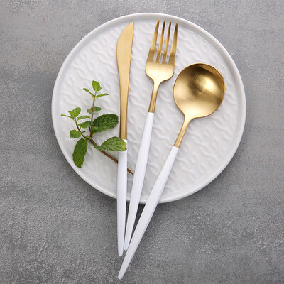 Beijing Tokyo made 304 stainless steel Western steak cutlery three pieces set with platinum set
Beijing Tokyo made 304 stainless steel Western steak cutlery three pieces set with platinum set