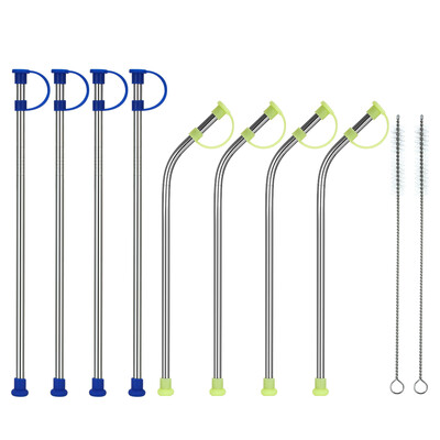 10pcsset 105" Stainless Steel Straws with Silicone Dust Cover Reusable Stainless Steel Straws Drinking Straw 4 Bent 4 Straight
10pcsset 105" Stainless Steel Straws with Silicone Dust Cover Reusable Stainless Steel Straws Drinking Straw 4 Bent 4 Straight