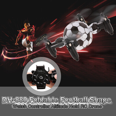 KANDY TOYS DH-880 03MP Wifi FPV Foldable Football Shape Watch Controller Altitude Hold RC Drone
KANDY TOYS DH-880 03MP Wifi FPV Foldable Football Shape Watch Controller Altitude Hold RC Drone