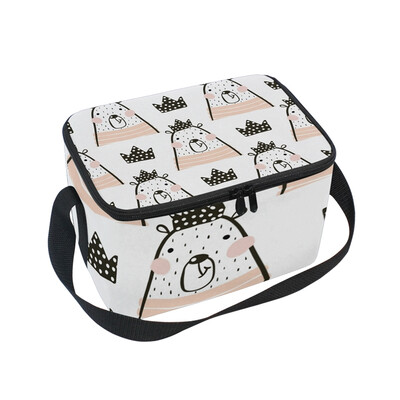 ALAZA Lunch Box Insulated Lunch Bag Large Cooler Cute Girl Bear Princess Tote Bag
ALAZA Lunch Box Insulated Lunch Bag Large Cooler Cute Girl Bear Princess Tote Bag