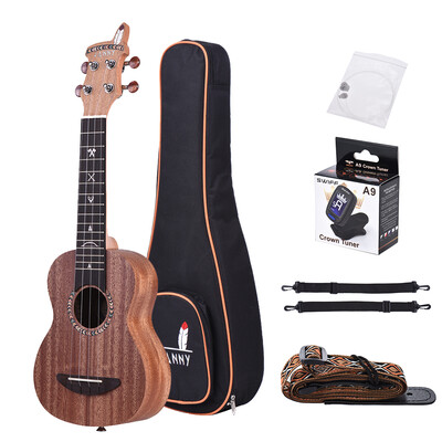 21" Acoustic Wooden Soprano Ukulele Ukelele Uke Mahogany Wood Carbon String with Padded Carrying Bag Strings Strap Clip-on Tuner
21" Acoustic Wooden Soprano Ukulele Ukelele Uke Mahogany Wood Carbon String with Padded Carrying Bag Strings Strap Clip-on Tuner