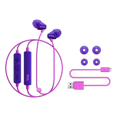 TCL SOCL100BT wireless Bluetooth headset in-ear earphones neck-mounted hanging neck with wheat can call echo cancellation lilac purple mobile phone universal
TCL SOCL100BT wireless Bluetooth headset in-ear earphones neck-mounted hanging neck with wheat can call echo cancellation lilac purple mobile phone universal