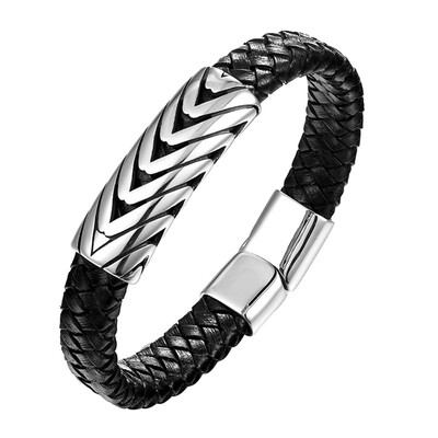 Fashion Punk Rock Men Bracelet Titanium Stainless Steel Cuff Bracelet Braid Rope Wrist Chain Jewelry
Fashion Punk Rock Men Bracelet Titanium Stainless Steel Cuff Bracelet Braid Rope Wrist Chain Jewelry