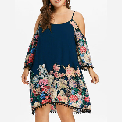 PREISEI Summer Women Sexy Loose Print Dresses O-Neck Three Quarter Sleeve Knee-Length Plus Size Dress DJDM004
PREISEI Summer Women Sexy Loose Print Dresses O-Neck Three Quarter Sleeve Knee-Length Plus Size Dress DJDM004