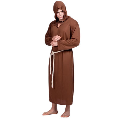 Men Halloween Medieval Monk Costume Hooded Robe Belt Kit Masquerade Cosplay Party Performance Clothes Props
Men Halloween Medieval Monk Costume Hooded Robe Belt Kit Masquerade Cosplay Party Performance Clothes Props