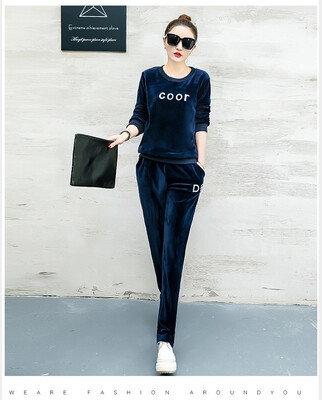 Fall 2018 new Korean version of the fashionable golden fleece bodysuit casual sportswear two-piece womens wear
Fall 2018 new Korean version of the fashionable golden fleece bodysuit casual sportswear two-piece womens wear