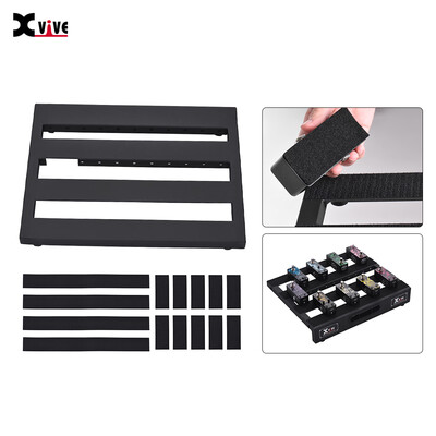 Xvive F2 Portable Guitar Effect Pedal Board Aluminum Alloy with Fastening Tapes
