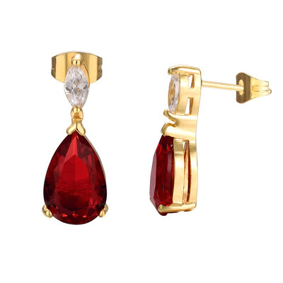 Yoursfs Charming Water Drop Female Wedding Jewelry Filled AAA Zircon Red Drop Earrings For Women Gifts 
Yoursfs Charming Water Drop Female Wedding Jewelry Filled AAA Zircon Red Drop Earrings For Women Gifts
