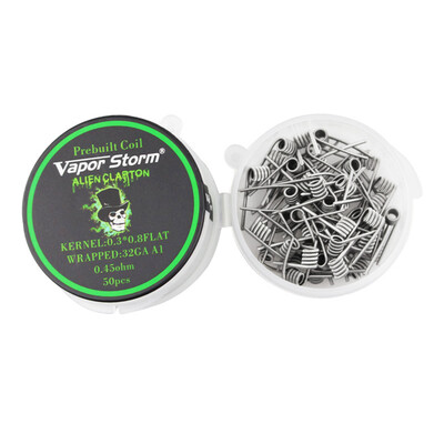 50 Pieces Vapor Storm A1 Heating Wire Coil RDA Coil Alien Clapton Coils Prebuilt Wrap Wires Alien Mix Twisted
50 Pieces Vapor Storm A1 Heating Wire Coil RDA Coil Alien Clapton Coils Prebuilt Wrap Wires Alien Mix Twisted
