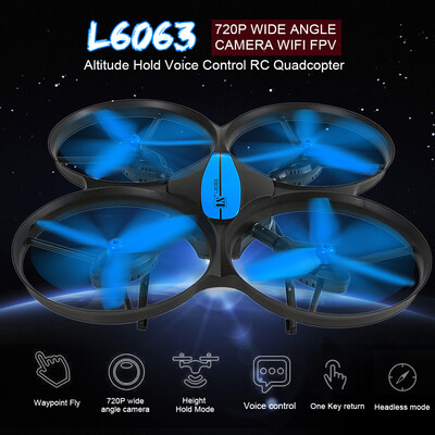 LISHITOYS L6063 720P Wide Angle Camera Wifi FPV Altitude Hold Voice Control RC Quadcopter for RC Training
LISHITOYS L6063 720P Wide Angle Camera Wifi FPV Altitude Hold Voice Control RC Quadcopter for RC Training