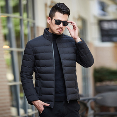 Winter 2018 mens cotton-padded jacket with stand-up collar short style cold-proof cotton-padded coat
Winter 2018 mens cotton-padded jacket with stand-up collar short style cold-proof cotton-padded coat
