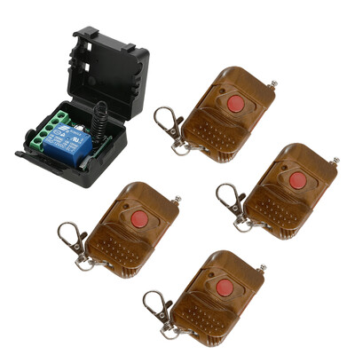Smart Home 433Mhz DC 12V 1CH Wireless Remote Switch Relay Receiver Transmitter Universal Remote Control Switch Module&4PCS RF
Smart Home 433Mhz DC 12V 1CH Wireless Remote Switch Relay Receiver Transmitter Universal Remote Control Switch Module&4PCS RF