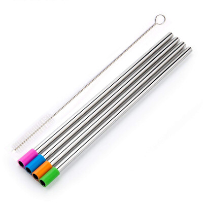 Useful Reusable 304 Stainless Steel Straw with Dust Cap Milk Tea Straws with Brush Party Drinking Accessories
Useful Reusable 304 Stainless Steel Straw with Dust Cap Milk Tea Straws with Brush Party Drinking Accessories