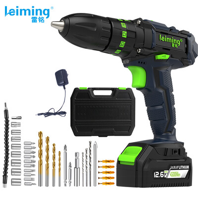 Lei Ming leiming 12V lithium battery hand drill rechargeable pistol drill home multi-function electric screwdriver lithium battery impact drill power tool set hardware tools
Lei Ming leiming 12V lithium battery hand drill rechargeable pistol drill home multi-function electric screwdriver lithium battery impact drill power tool set hardware tools