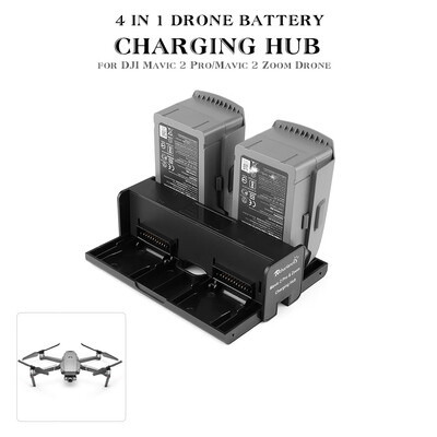 Rcharlance 4 in 1 Drone Battery Charging Hub Portable Smart Charger for DJI Mavic 2 Pro Zoom RC Drone
Rcharlance 4 in 1 Drone Battery Charging Hub Portable Smart Charger for DJI Mavic 2 Pro Zoom RC Drone