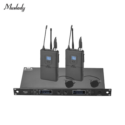Muslady U-6002 Professional Dual-Channel UHF Wireless Microphone System with 2 Handheld Mics 1 Rack-Mount Receiver for Business
Muslady U-6002 Professional Dual-Channel UHF Wireless Microphone System with 2 Handheld Mics 1 Rack-Mount Receiver for Business