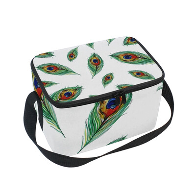 ALAZA Insulated Lunch Box Peacock Feathers Lunch Bag for Men Women Portable Tote Bag Cooler Bag
ALAZA Insulated Lunch Box Peacock Feathers Lunch Bag for Men Women Portable Tote Bag Cooler Bag