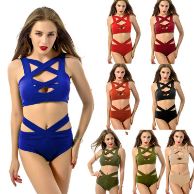 Sexy Women Bikini Set Swimsuit Cut Out Deep V-Neck High Waist Bandage Two Piece Swimwear Bathing Suit
Sexy Women Bikini Set Swimsuit Cut Out Deep V-Neck High Waist Bandage Two Piece Swimwear Bathing Suit
