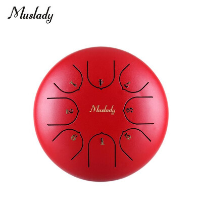 Muslady 6 Inch Mini Steel Tongue Drum C Key 8 Tones Percussion Instrument Hand Pan Drum with Drum Mallets Carry Bag
Muslady 6 Inch Mini Steel Tongue Drum C Key 8 Tones Percussion Instrument Hand Pan Drum with Drum Mallets Carry Bag
