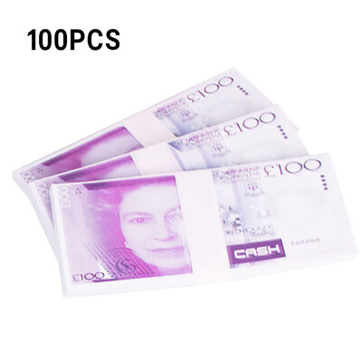 100Pcs Realistic Fake Play Money Pounds Euro Notes Training Collect Learning Banknote Double-Sided Printing Atmosphere Props
100Pcs Realistic Fake Play Money Pounds Euro Notes Training Collect Learning Banknote Double-Sided Printing Atmosphere Props