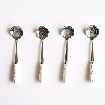 STRUST 4pc set stainless steel porcelain Creative Flower coffee spoon set tea spoon set stirring spoon set
STRUST 4pc set stainless steel porcelain Creative Flower coffee spoon set tea spoon set stirring spoon set