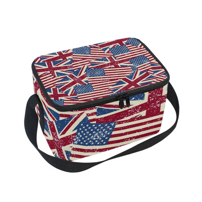 ALAZA Lunch Box Insulated Pattern With Flags Lunch Bag Large Cooler Tote Bag for Men Women
ALAZA Lunch Box Insulated Pattern With Flags Lunch Bag Large Cooler Tote Bag for Men Women