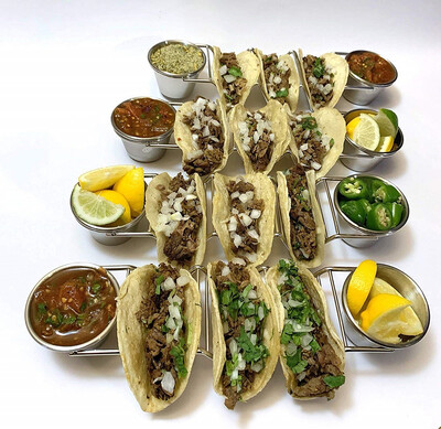 Taco Holder with Removable Sauce Cups Stainless Steel - Holds 3 Tacos Per Holder - Rust Proof&Dishwasher Safe -4 Pack
Taco Holder with Removable Sauce Cups Stainless Steel - Holds 3 Tacos Per Holder - Rust Proof&Dishwasher Safe -4 Pack