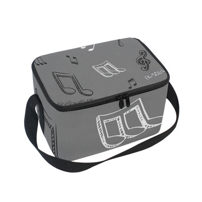 ALAZA Insulated Lunch Box Gray Musci Lunch Bag for Men Women Portable Tote Bag Cooler Bag
ALAZA Insulated Lunch Box Gray Musci Lunch Bag for Men Women Portable Tote Bag Cooler Bag