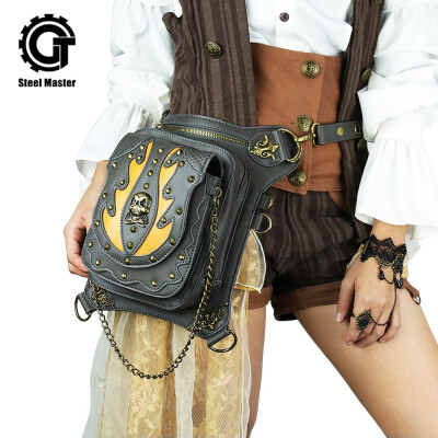 Steel Master Messenger Bag for Men Rivet Skulls Gothic Retro Punk Waist Leg Bag Multifunction Shoulder bag
Steel Master Messenger Bag for Men Rivet Skulls Gothic Retro Punk Waist Leg Bag Multifunction Shoulder bag