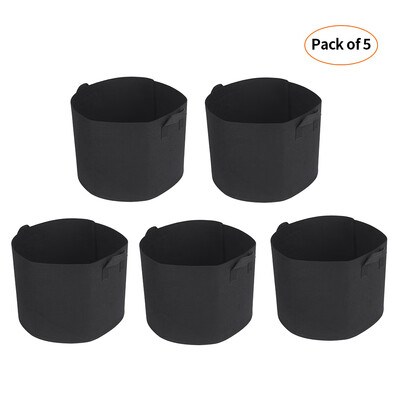 5pcsset Grow Bags with Handles Nonwoven Grow Bags Set Fabric Grow Bags Gardening Accessory
5pcsset Grow Bags with Handles Nonwoven Grow Bags Set Fabric Grow Bags Gardening Accessory