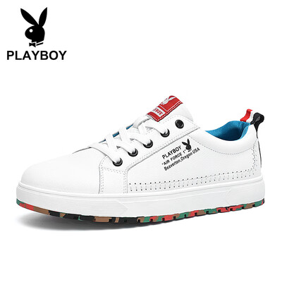 Playboy PLAYBOY fashion wild trend casual shoes men comfortable wear DS85186 white 41