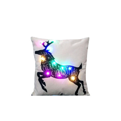 Pillow Cover LED Light Printing 45x45 Linen Pillowcase Gift Decor for Christmas Party Sofa Office 
Pillow Cover LED Light Printing 45x45 Linen Pillowcase Gift Decor for Christmas Party Sofa Office
