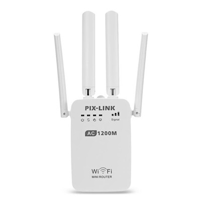 300Mbps Dual Band Wireless Range Extender WiFi Router 2 Antenna Double Frequency Trunk Circuit Commercial Repeater Network Extende
300Mbps Dual Band Wireless Range Extender WiFi Router 2 Antenna Double Frequency Trunk Circuit Commercial Repeater Network Extende