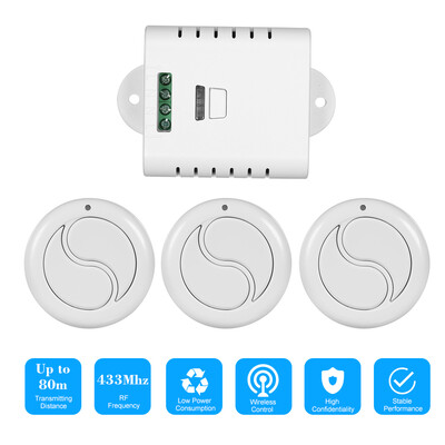 433MHz Universal Wide Voltage AC 85V-250V 1CH Wireless Remote Control Switch Receiver Module 10A Relay&5PCS 2 Key RF 433MHz Tr
433MHz Universal Wide Voltage AC 85V-250V 1CH Wireless Remote Control Switch Receiver Module 10A Relay&5PCS 2 Key RF 433MHz Tr