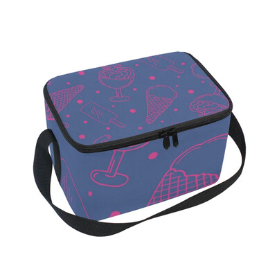 ALAZA Lunch Box Pattern With Ice Cream Insulated Lunch Bag Large Cooler Tote Bagfor Men Women
ALAZA Lunch Box Pattern With Ice Cream Insulated Lunch Bag Large Cooler Tote Bagfor Men Women
