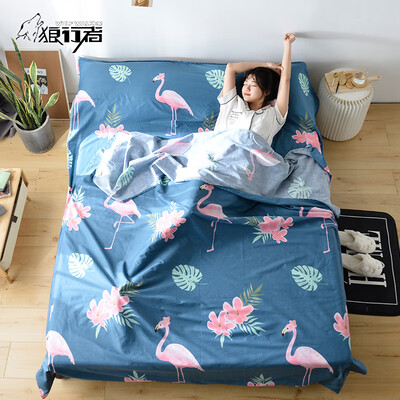 Wolf walker dirty sleeping bag cotton portable travel tourist hotel hotel anti-dirty sheets adult indoor flamingo 180230cm
Wolf walker dirty sleeping bag cotton portable travel tourist hotel hotel anti-dirty sheets adult indoor flamingo 180230cm