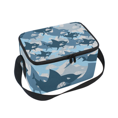 ALAZA Lunch Box Insulated Shark Military Lunch Bag Large Cooler Tote Bagfor Men Women
ALAZA Lunch Box Insulated Shark Military Lunch Bag Large Cooler Tote Bagfor Men Women