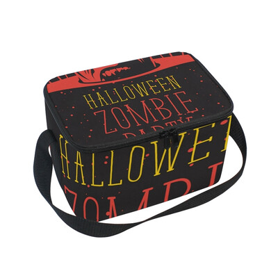 ALAZA Lunch Box Insulated Lunch Bag Large Cooler Halloween Banner With Zombi Tote Bag
ALAZA Lunch Box Insulated Lunch Bag Large Cooler Halloween Banner With Zombi Tote Bag