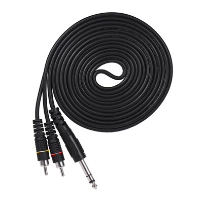14" 635mm TRS Male Plug to Dual RCA Stereo Audio Cable Connector Y Splitter Wire Cord 5m 164ft
14" 635mm TRS Male Plug to Dual RCA Stereo Audio Cable Connector Y Splitter Wire Cord 5m 164ft