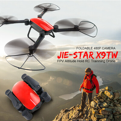 JIE-STAR X9TW Foldable 480P Camera Wifi FPV Drone Altitude Hold RC Training Quadcopter
JIE-STAR X9TW Foldable 480P Camera Wifi FPV Drone Altitude Hold RC Training Quadcopter