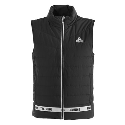 PEAK mens cotton vest autumn&winter new fashion cotton stand collar warm sports shirt DF483011 black XL code
