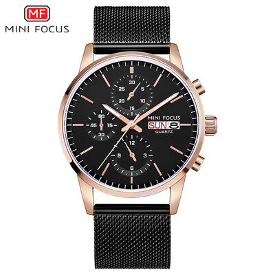 MINI FOCUS MF0180G Men Watch Quartz Stainless Steel Strap Simple Wristwatch Time Display Calendar Fashion Casual 3ATM Waterproof
MINI FOCUS MF0180G Men Watch Quartz Stainless Steel Strap Simple Wristwatch Time Display Calendar Fashion Casual 3ATM Waterproof