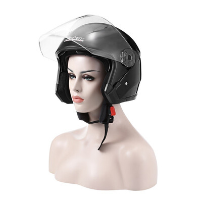 JIEKAI JK - 512 Motorcycle Open Face Helmet Anti-UV ABS Plastic Dual Lens