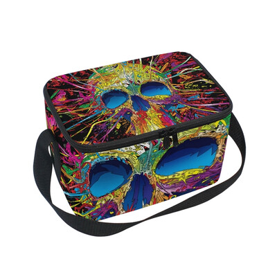 ALAZA Lunch Box Multicolored Skull Insulated Lunch Bag Large Cooler Tote Bagfor Men Women
ALAZA Lunch Box Multicolored Skull Insulated Lunch Bag Large Cooler Tote Bagfor Men Women
